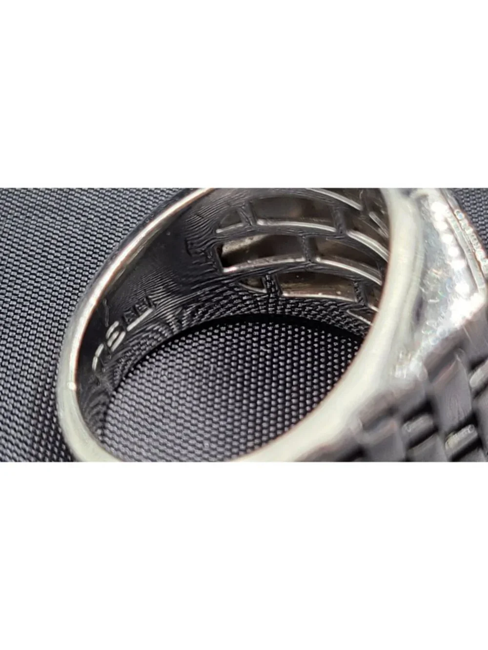 MGW Men's Black Sapphire Pavé Sterling Silver Ring Size 9 17g 2ct